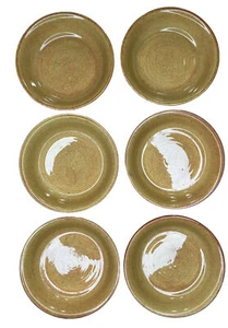 Vintage GMB Gladding McBean Keramik Dessertschale Schalen Orange Beige 6er Set - Bild 1 von 11