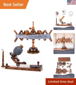 Handmade Rosewood Yarn Swift and Ball Combo - Yarn Ball and Swift, Yarn Swift... - Picture 1 of 7