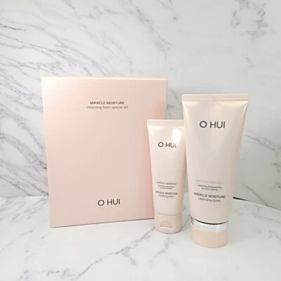 Juego especial de espuma limpiadora hidratante milagrosa O HUI 2 piezas 200 ml + 100 ml K-Beauty Foto 1 de 4