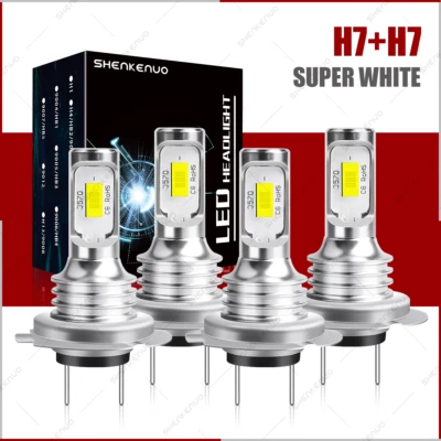 For Mercedes-Benz GLE350 2016-2020 H7+H7 Combo LED Headlight High Low Beam Bulbs - Image 1 of 4