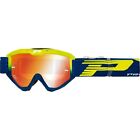 Pro Grip 3450 Riot Goggles - Fluorescent Yellow/Navy - Mirror PZ3450GFBLFL