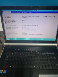 Gateway NV79 Laptop 4GB RAM, DVD Super Multi DL Drive NO HDD, NO Power Cord - Picture 1 of 6