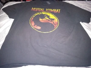 T-shirt Mortal Kombat Klassic taglia uomo 3XL grafica sbiadita nera - Foto 1 di 4