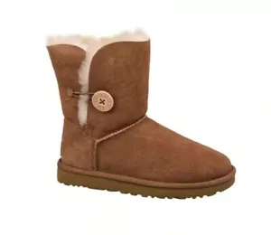 UGG Boots Women UGG Bailey Button II Sheepskin Winter Boots Size 41 Women 10 NEW - Picture 1 of 4