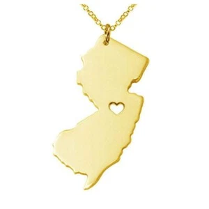 Collar Art Attack de acero inoxidable I Love New Jersey - Imagen 1 de 2
