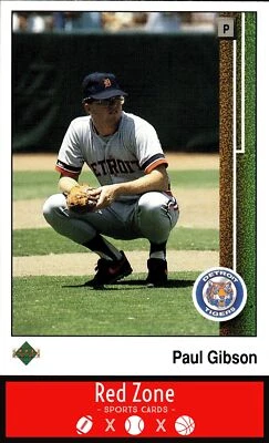 1989 Upper Deck - #47 Paul Gibson NM Set Break. - Image 1 of 2