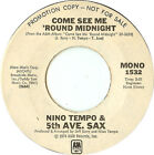 Nino Tempo & 5Th Ave. Sax - Come See Me 'Round Midnight (7", Mono, Promo)