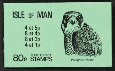 ISLE OF MAN 1980 80p booklet with Penegrine Falcon on cover Mint NH (LotG990) - Image 1 of 2