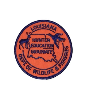 LOUISIANA HUNTER EDUCATION HUNTER SAFETY Graduation Patch 3 Inch NEW - Picture 1 of 2