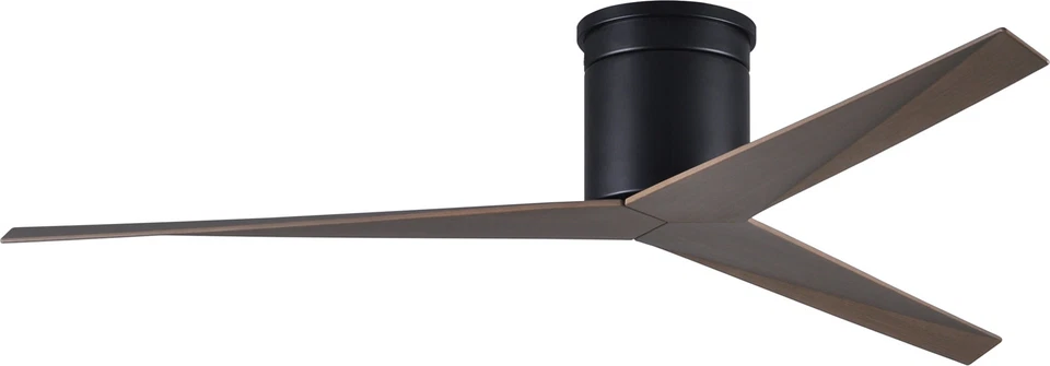 Ventilador de techo Matthews Eliza Hugger 56" con control remoto y pared, negro mate Foto 1 de 1