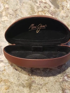 Maui Jim Clamshell Hart Braun Kunstleder Sonnenbrille nur Etui EUC - Bild 1 von 7