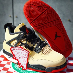 Nike Air Jordan Retro 4 GS PIZZA 2025 Ships Now IH2094-200 Youth Boys Size 4-7 - Picture 1 of 6
