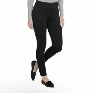 Matty M | High Waist Pull On Slub Skinny Leggings | Color: Black | Size: S - Picture 1 of 8