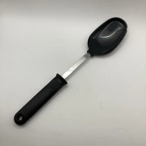 EKCO Cuchara Resistente al Calor Mango Negro Acero Inoxidable Utensilio Vintage EE. UU. 400° Seguro - Imagen 1 de 9