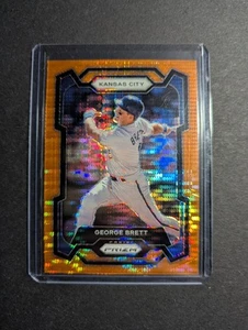 2024 Panini Prizm - George Brett #36 Orange Pulsar Prizm /399 - Picture 1 of 4