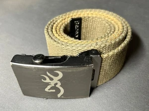 BROWNING BELT Men Web Nylon Fully Adjustable Deer Buckle - Picture 1 of 4