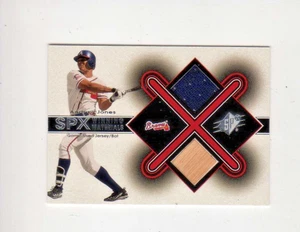 2001 Upper Deck SPx Winning Materials ... Andruw Jones Jersey Bat Relic - Picture 1 of 1