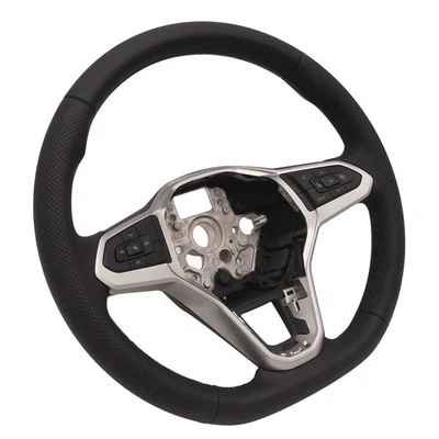 Leather Steering Wheel Multi Function Perforated VW T6.1 Multivan Bus - Image 1 of 4