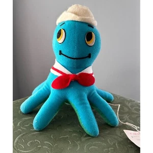 Vintage 1980's Fun Farm Blue/Green Davy Jones Octopus Plush RARE and HTF - Picture 1 of 10