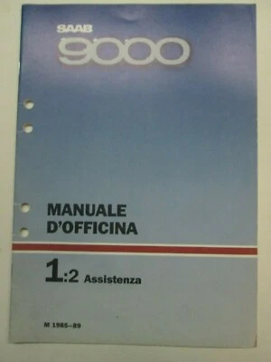 SAAB 9000 5d TURBO 1985-1989 MANUALE OFFICINA Assistenza originale - Immagine 1 di 4