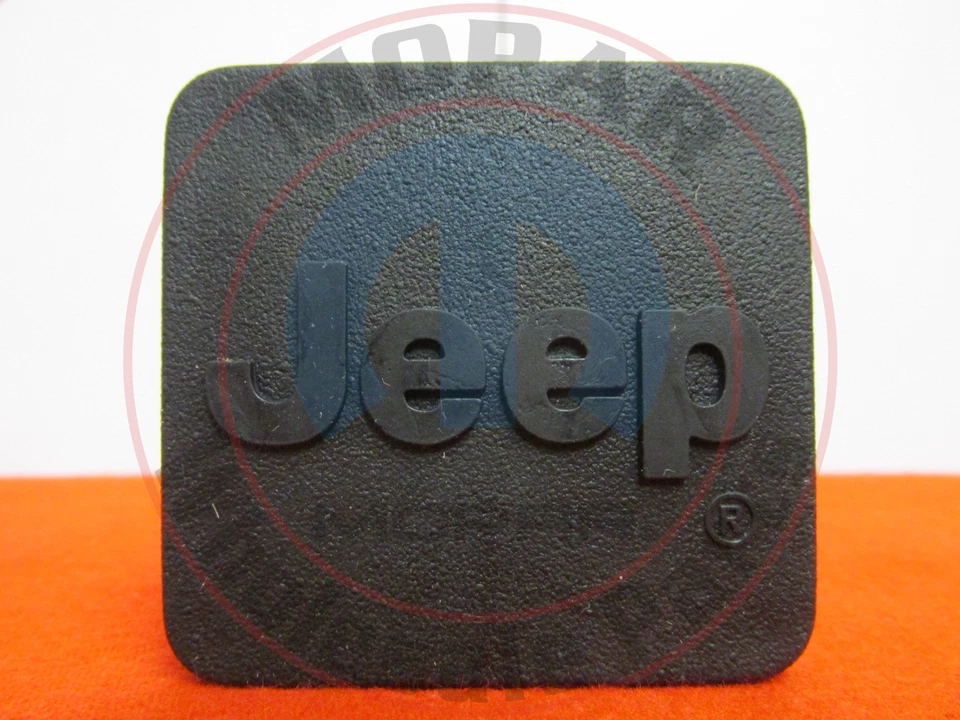 Enchufe de cubierta de enganche Jeep con logotipo 1 1/4 pulgadas NUEVO OEM MOPAR Foto 1 de 4