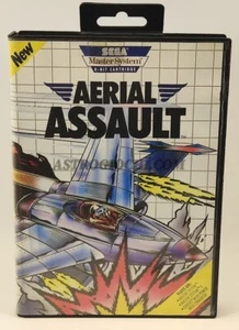 SEGA MASTER SYSTEM AERIAL ASSAULT RETRO GAME CARTRIDGE VINTAGE 1990 USED IN BOX - Imagen 1 de 9