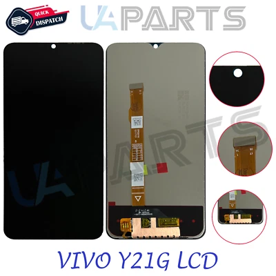 UA PARTS For VIVO Y21G 6.51" V2152 Touch Screen Digitizer LCD Display Replacement Black