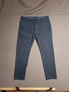 Armani Jeans P60 Slim Pants Mens 52 Blue Diamond Weave Stretch EUC ๐ - Picture 1 of 15