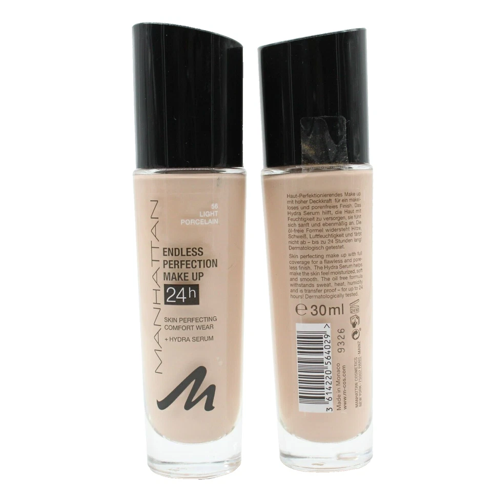 1x Manhattan Endless Perfection Make Up 24h 56 Light Porcelain - NEU