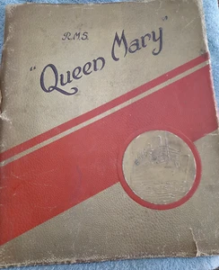 R.M.S. Queen Mary Souvenir Book, 1930s - Picture 1 of 12