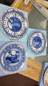 3 Wedgwood Daily Mail Royal Family Plates Queen Elizabeth II &, Queen Mother - Picture 1 of 6