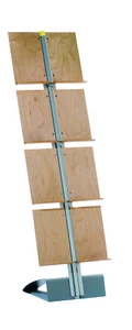 OCTANORM Design Prospektständer 8xDIN A4 - faltbar - mobil - Birke - Vario D8 - Bild 1 von 7
