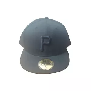 New Era 59 Fifty Pittsburgh Pirates Fitted Cap Hat Size 7 7/8 62.5 cm Wool - Picture 1 of 10
