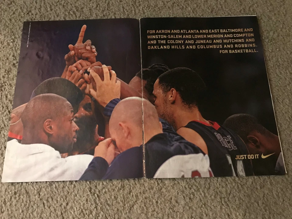 Винтажный плакат NIKE БАСКЕТБОЛ ПРОСТО СДЕЛАЙ ЭТО 2008 DWAYNE WADE JASON KIDD - Изображение 1 из 1
