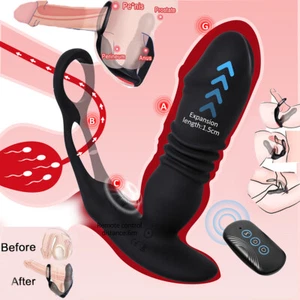 Analvibrator Analplug Prostata Stimulator mit Penisring Sexspielzeug für Männer - Bild 1 von 24