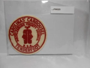 MECKLENBURG COUNTY COUNCIL CAROLINAS CARROUSEL TENDERFOOT FELT F9025 - Picture 1 of 1