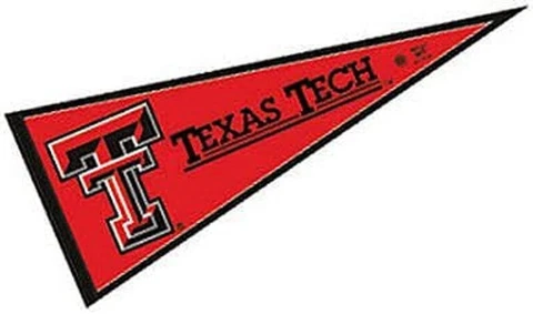 WinCraft Texas Tech Red Raiders NCAA Classic Carded Felt Pennant, 12 x 30" Cover