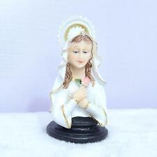 Mary Statue Desk Display Catholic Sculpture for Tabletop Car Bedroom