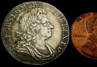 W991: 1723 George 1st Silver Shilling in Very Nice Grade