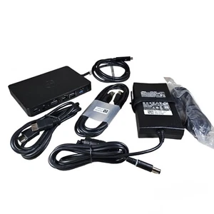 Dell WD15 K17A USB-C Docking Station W/ 130W Power Supply HDMI & Printer Cables - Picture 1 of 12