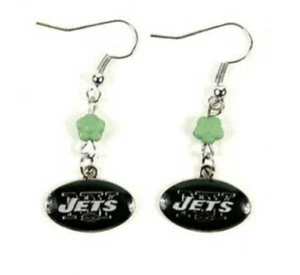 Nfl Team logo Sophie Earrings New York Jets - Picture 1 of 1