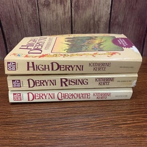 Katherine Kurtz Series Books Deryni Rising Checkmate & High Deryni Fantasy 1-3 - Imagen 1 de 15