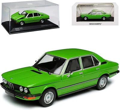 BMW 520 5ER E12 MINT GREEN 1974 SEDAN MINICHAMPS 943023003 1/43 500 PIECES METAL - Photo 1/4