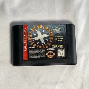 REVOLUTION X (Sega Genesis, 1995) Authentic, Cleaned, & Tested - Picture 1 of 4