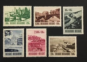 Belgium 1953 complete set MLH * Sc#B538-B543 - Picture 1 of 1