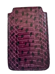 Paul Smith Snakeskin Case - Purple Snake Skin Business card Case - 13 x 8cm - Picture 1 of 3
