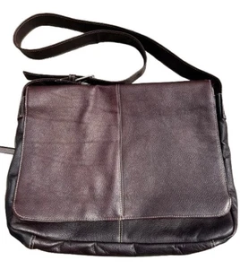 Latico USA Mahagoni Braun Leder Laptop/Messenger Bag Schulter Büro Arbeit - Bild 1 von 20