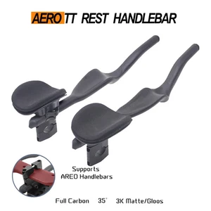 3K TT Road Bike Triathlon Time Trial 3K Full Carbon Rest TT Handlebar 35°   - Picture 1 of 24