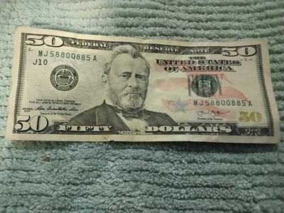RARE $ 50 Dollar 2013 RADAR Note.  Fancy Serial Number 5880 0885 - Image 1 of 4