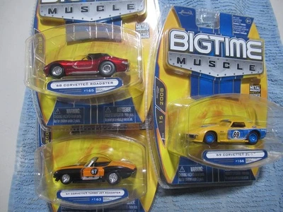 JADA BIGTIME MUSCLE 3 CHEVY CORVETTE ZL-1 ROADSTER 2008 OLA 15 COCHE NUEVO 1:64 Foto 1 de 4